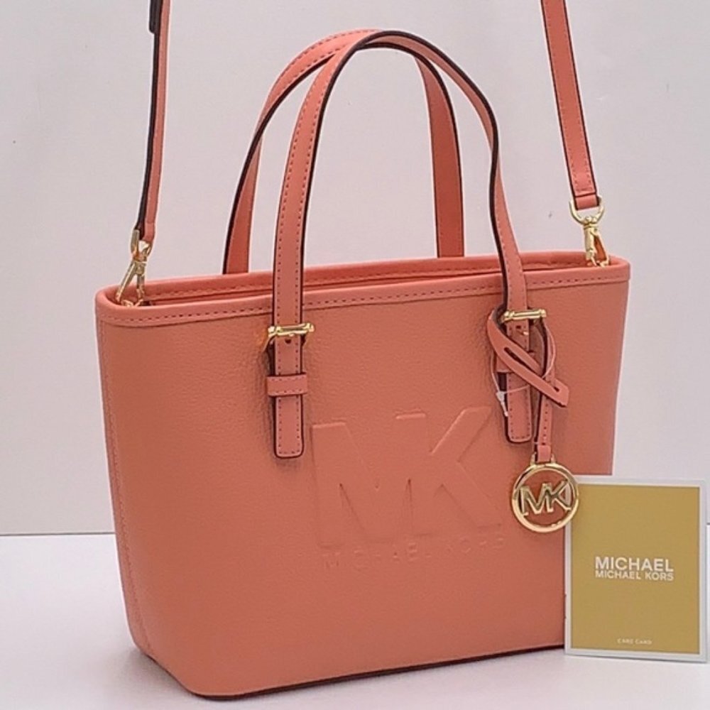 Michael Kors Xs Cryl Conv Tz Tote Sherbert Leather - Picture 6 of 16